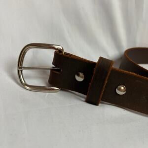 Heritage Americana Amish Brown Leather Belt Mens 36 Handcrafted USA Artisancore